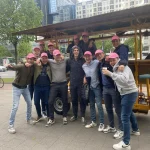 Bier Fahrrad Junggesellengruppe