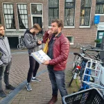 gusets on walking tour