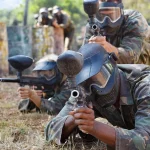 tiro con paintball