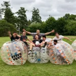 svensexor på bubbelfotboll